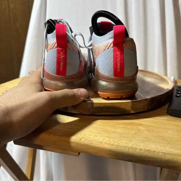 Nike Air Vapormax Flyknit 3 Hydrogen Blue Volt Women Size 7 AJ6910-401) - Picture 2 of 7